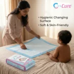 C-Cure Leak-Proof Disposable Diaper Changing Mats/Pad | Ultimate Extra Protection Waterproof 60×90 cm – 10 Pack - Image 2