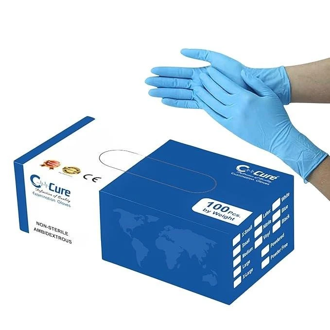 C-Cure disposable hand gloves nitrile powder free