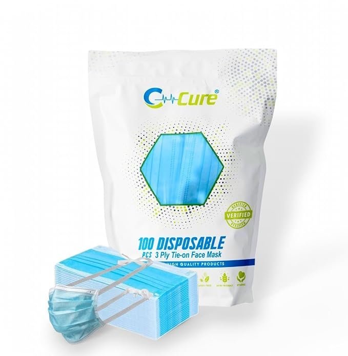 C-Cure IIR 3 ply protective Medical face mask blue