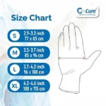 C-Cure Disposable Latex Gloves | Powdered Medical & Cleaning Gloves – Strong & Reliable, Pack of 50 - Image 6