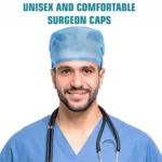 C-Cure Disposable Cap for Hair Cover | Non-Woven Blue Head Cover for Doctors, Nurses & Hospital Hygiene – Pack of 100 - Image 5